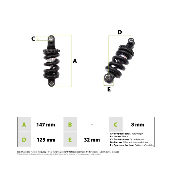 Amortisseur arriere Kukirin G2 Max 3