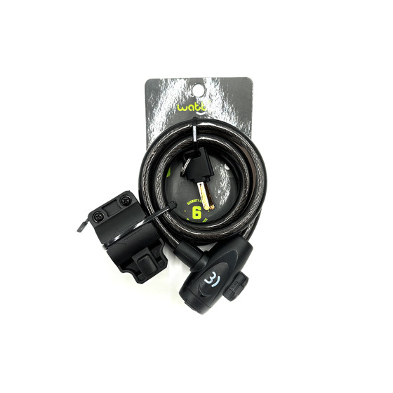 Antivol diam 12 long 1m20  clés + support 2