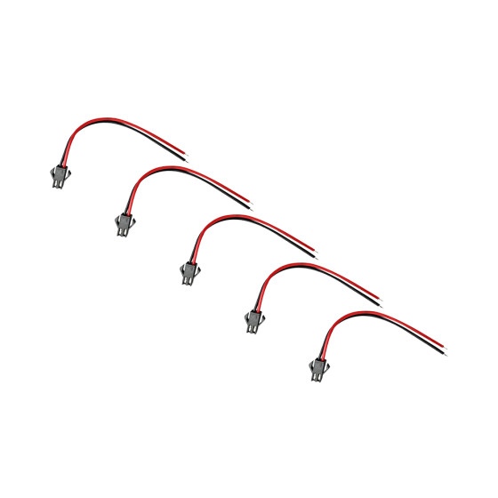 Câble prise JST 2 pin femelle x5pcs 2