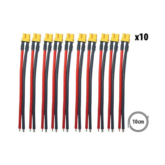 Câble XT30 femelle X10pcs