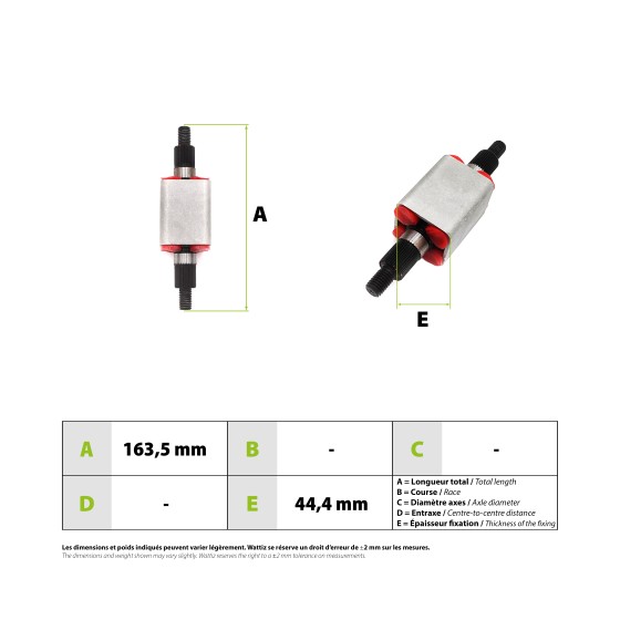 Cartouche suspension medium hard Dualtron 4