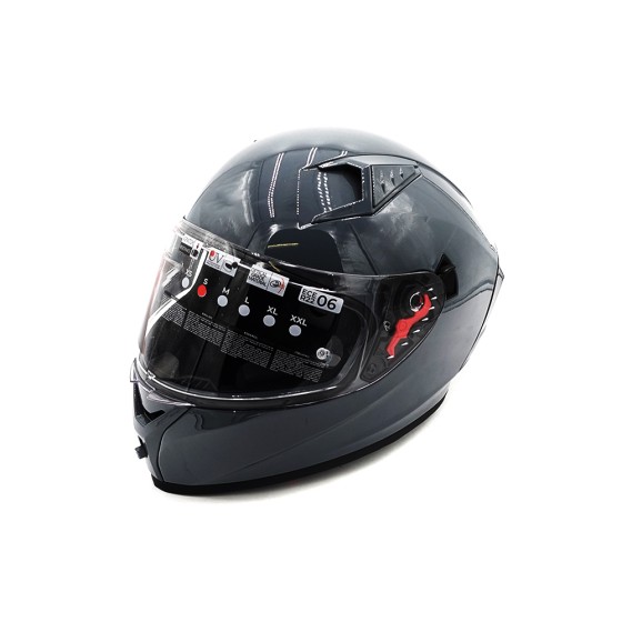 Casque intégral  gris (taille S à XL) 6