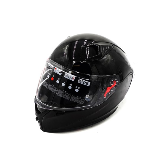 Casque intégral  noir (taille S à XL) 6