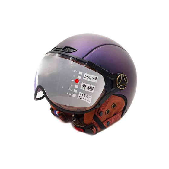 Casque JET  bleu mat caméléon (taille XS à XXL)