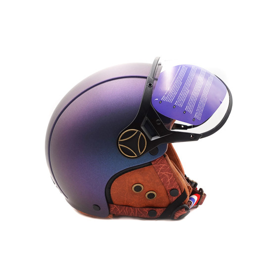 Casque JET  bleu mat caméléon (taille XS à XXL) 5