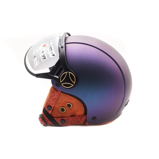 Casque JET  bleu mat caméléon (taille XS à XXL) 7