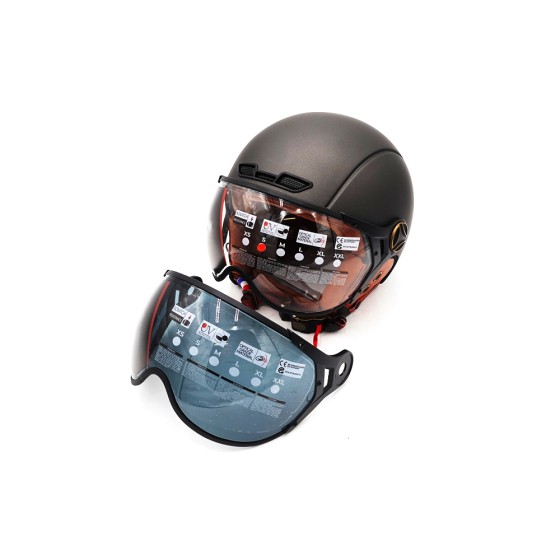 Casque JET  Gris graphite Mat (taille XS à XXL) 2