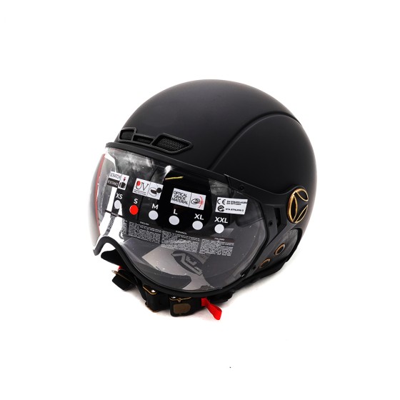 Casque JET  noir mat (taille XS à XXL)