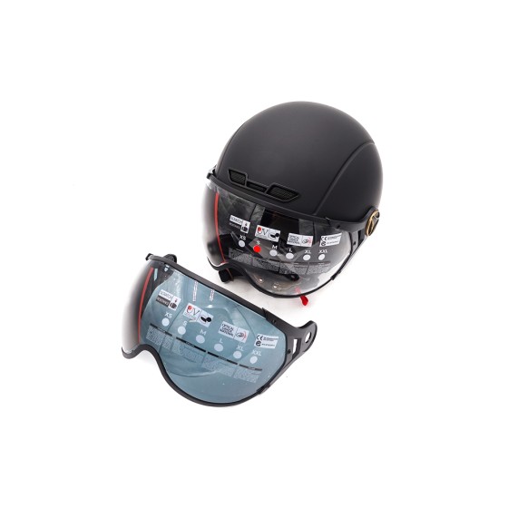 Casque JET  noir mat (taille XS à XXL) 2
