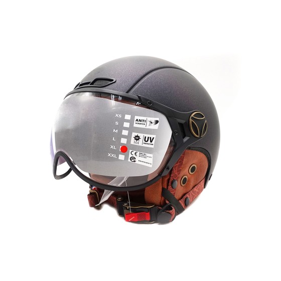 Casque JET  vert mat caméléon (taille XS à XXL)