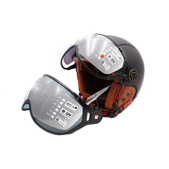 Casque JET  vert mat caméléon (taille XS à XXL) 2