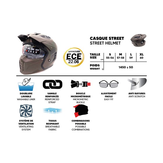 Casque street  Soldier (taille S à XL) 4