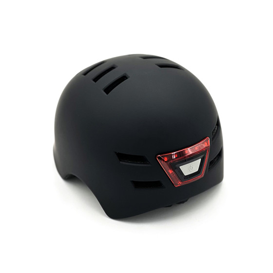 Casque trottinette noir avec LED 2