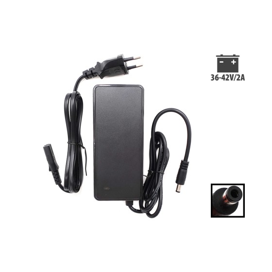 Chargeur 36V - 42V / 2A (connecteur DC 5.5 - 2.5mm)