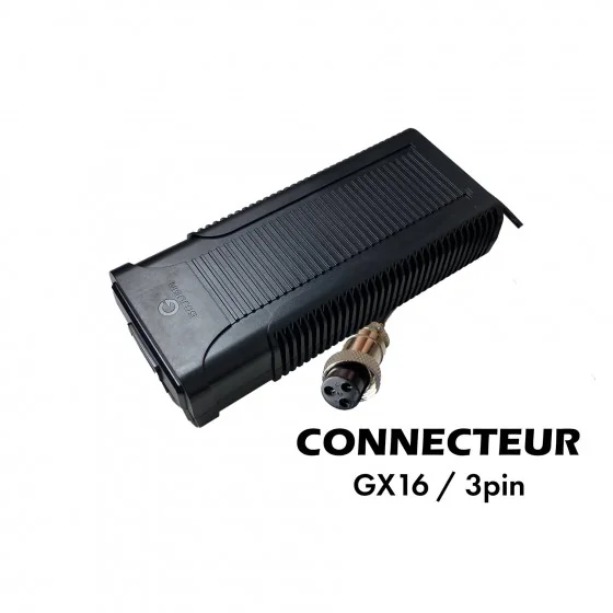 Chargeur 52V➡️ 58.8V / 3A (connecteur GX16-3p)