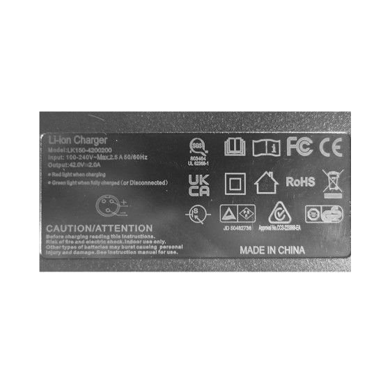 Chargeur GX16-3P - 42V / 2A 3