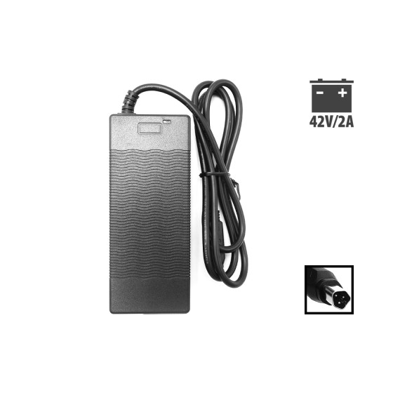 Chargeur Phylion 3 pins nouvelle generation 42V 2A