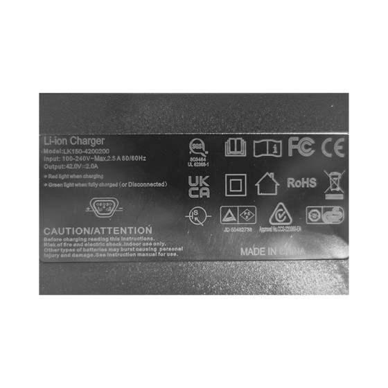 Chargeur Phylion Stella e-bike 42V / 2A (5 broches) 3