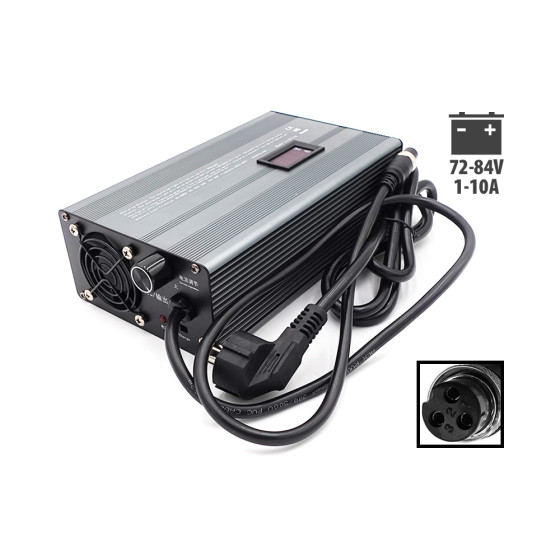 Chargeur rapide 72V ➡️ 84V 1-10A GX16-3P