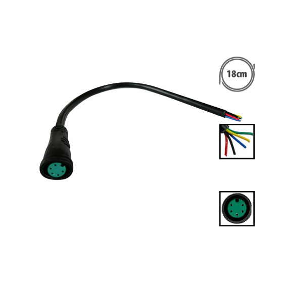 Connecteur étanche 5 pins femelle