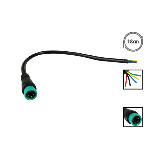 Connecteur étanche 5 pins Male