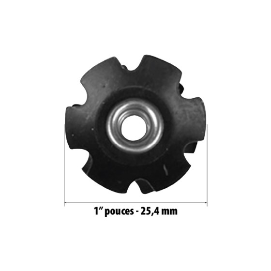 Écrou étoile en acier x2 pcs 3