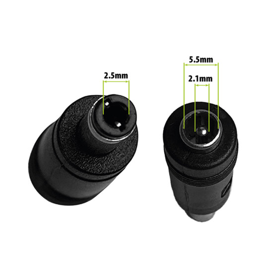 Embout adaptateur chargeur DC 5.5 2.1➡️2.5