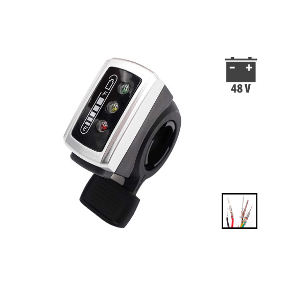 Gachette accelerateur indicateur batterie 48V