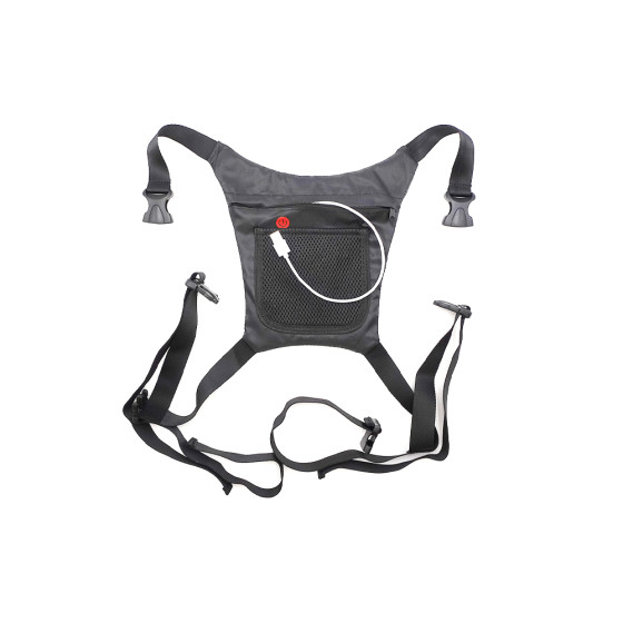 Gilet signaletique LED avec telecommande couleur jaune 3