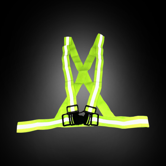 Gilet signalisation bandes reflechissantes - jaune 2