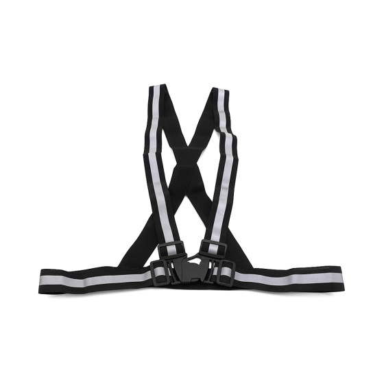 Gilet signalisation bandes reflechissantes - noir