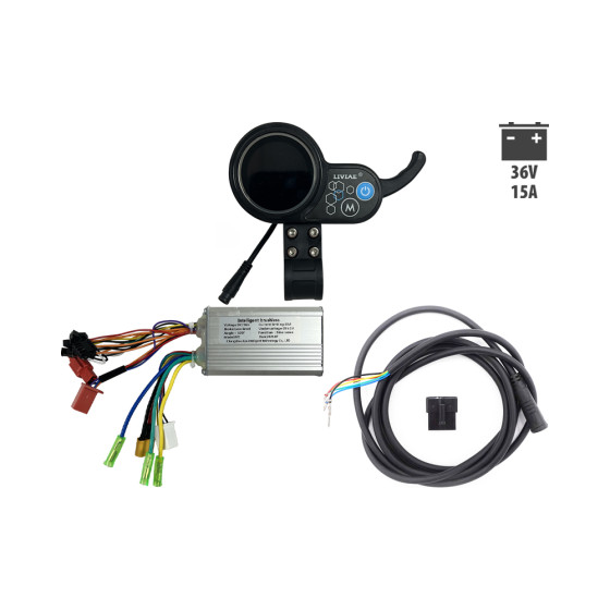 Kit controleur display câble Liviae 36V 15A