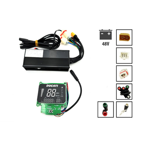 Kit display et controleur Ducati 48V Scrambler E-Cross prise XT90