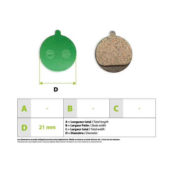 Plaquette de frein Kaabo Skywalker E-cross Pro Smartgyro ceramique 3