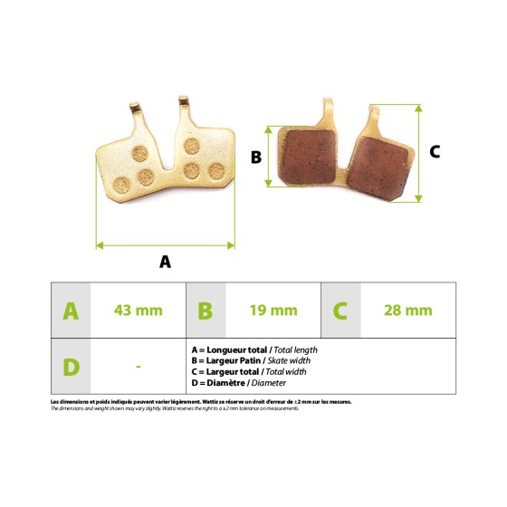 Plaquette de frein Magura 9.C Metallique 3