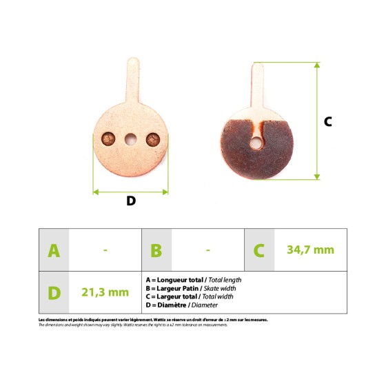 Plaquette de freins Speedway et Dualtron Metal Fritté Haute Performance 3