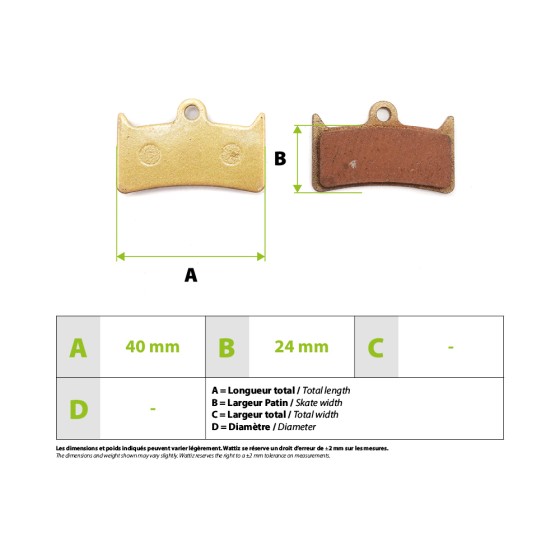 Plaquettes de frein Hope Tech4 V4 metalliques 4