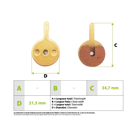 Plaquettes de freins métalliques Speedway et Dualtron 3