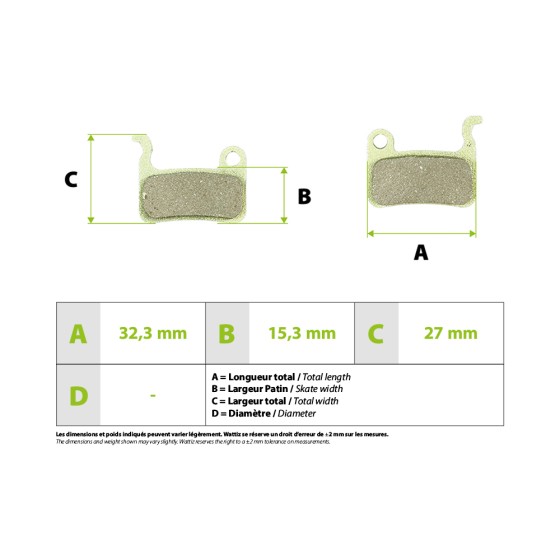 Plaquettes de freins métalliques Xtech Zoom 3