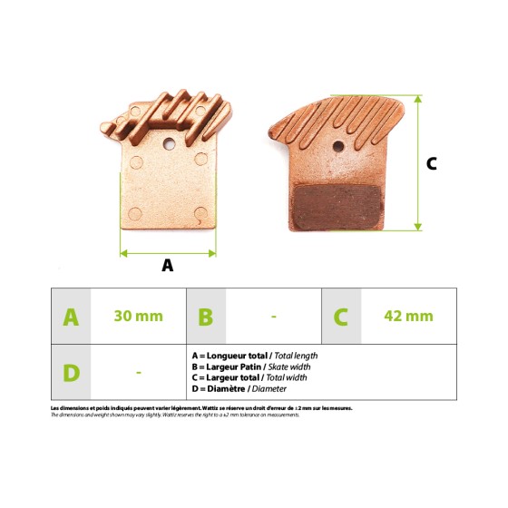 Plaquettes de freins Nutt ventilées Dualtron Thunder  Metal Fritté Haute Resistance 4