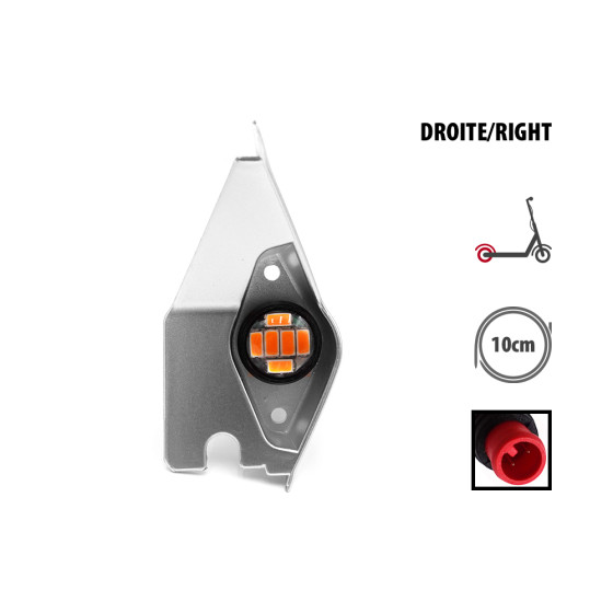 Plastique arriere droite avec LED Dualtron Togo