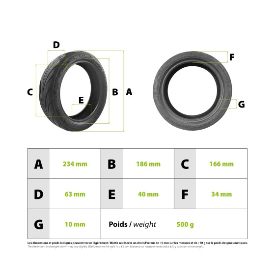 Pneu 10x2.125 (55/80-6.6) CST Navee V40 3