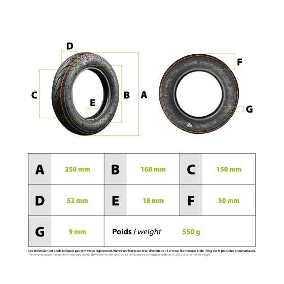 Pneu 10x2.25 CST 3