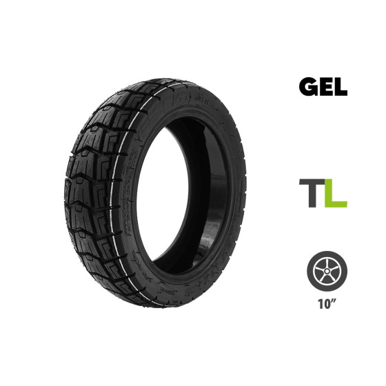 Pneu 10x2.75-6.5  Tubeless + gel anti crevaison Urbanglide E-cross