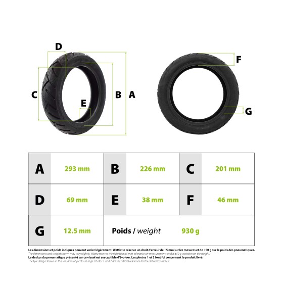 Pneu 12x2.50 tubeless route 3