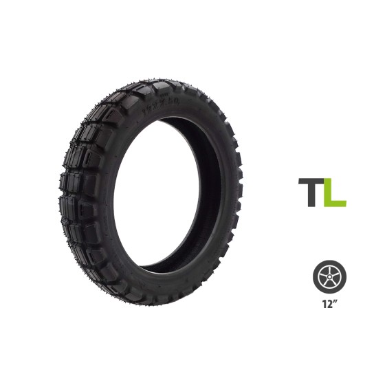 Pneu 12x2.50 tubeless semi offroad
