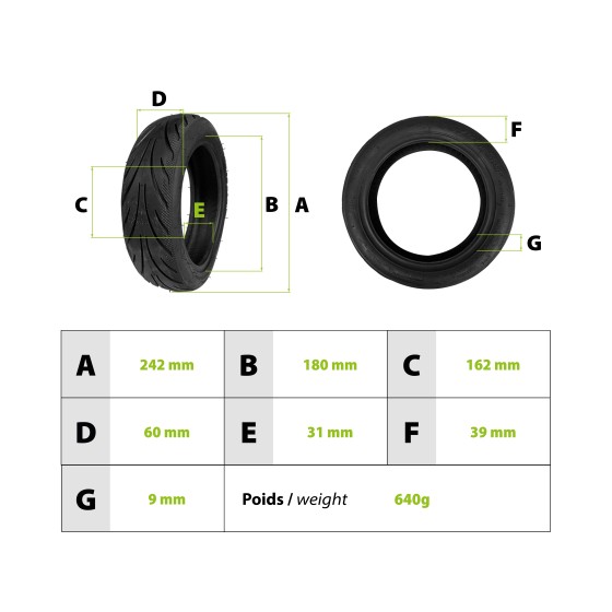 Pneu 60/70-6.5 Ninebot G30 max 3