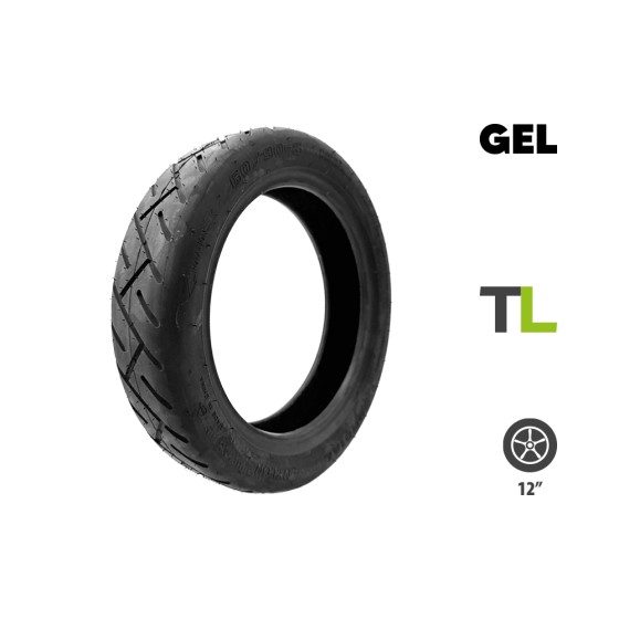 Pneu 60/90-8 tubeless gel anti crevaison