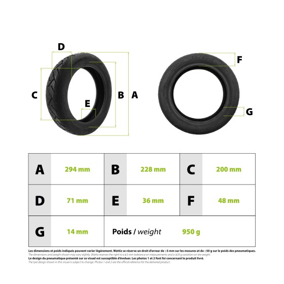Pneu 60/90-8 tubeless 3