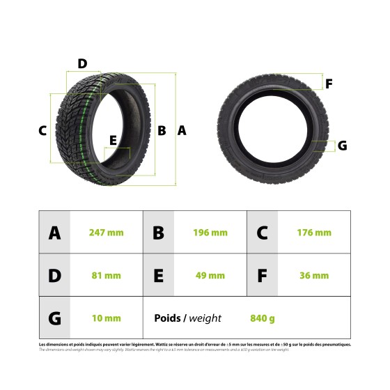 Pneu 80/55-7 tubeless CST Navee N65i 3
